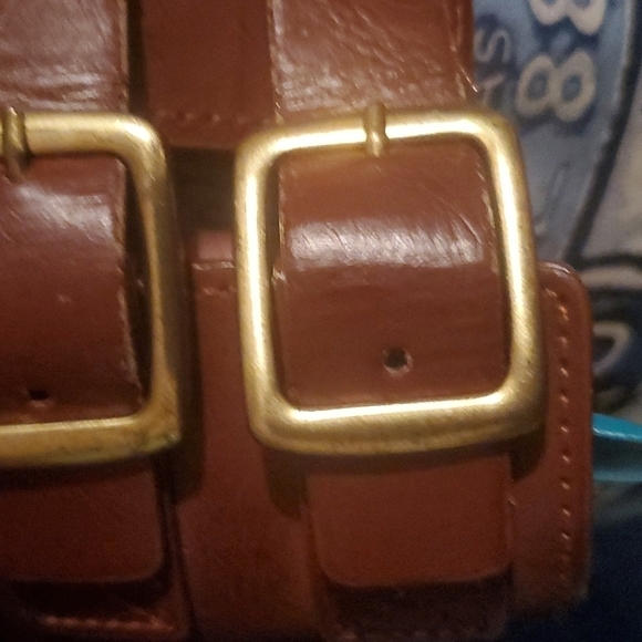 crochet FAUX LEATHER Belt - Picture 3 of 3